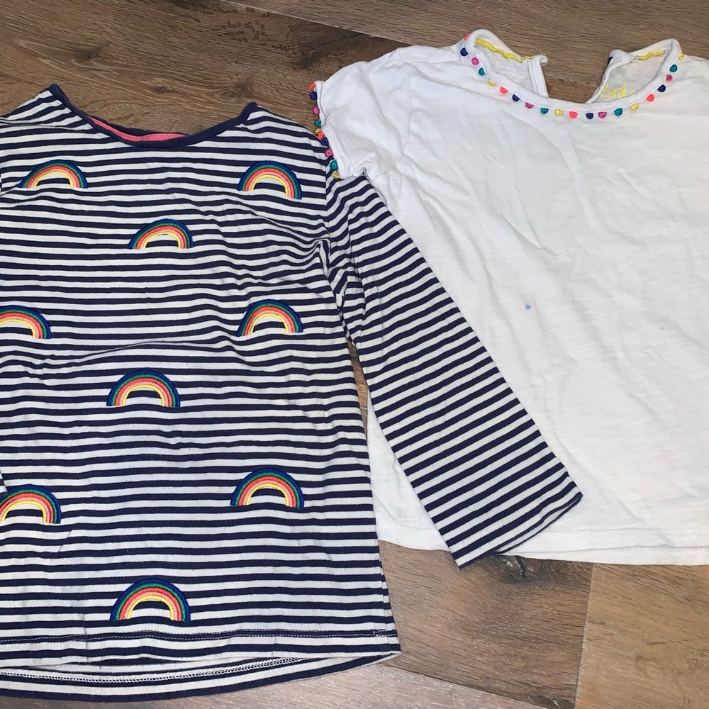 Mini Boden long sleeve and Tshirt 7-8Y